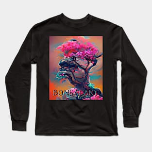 Bonsai Art, Colorful Algoart Long Sleeve T-Shirt